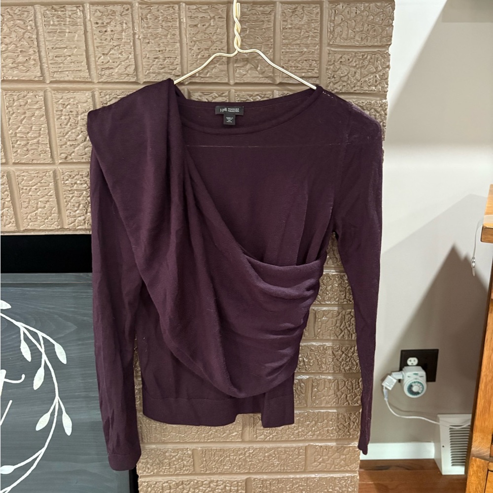 J Jill Deep Purple Draped Seeater*